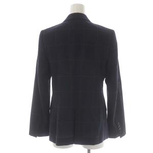 PAUL SMITH スーツ セットアップ 上下 ウィンドウペン サマーウール ジャケット テーラード パンツ テーパード 38 紺 赤 ネイビー