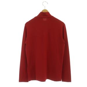 ISSEY MIYAKE ハイネックトップス カットソー 長袖 無地 2 赤 レッド
