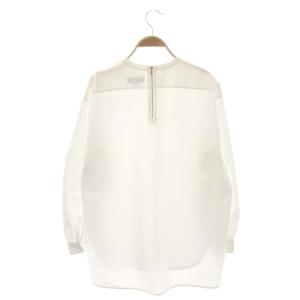 Drawer プルオーバーロングスリーブブラウス シャツ 長袖 38 白 ホワイト