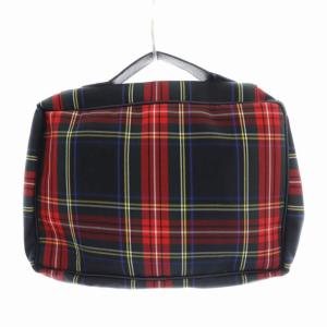 Drawer VOYAGE BOX バッグ ハンドバッグ S チェック 赤 レッド 紺 ネイビー