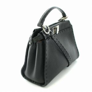 FENDI ピーカブー スモール セレリアバッグ 2WAY レザー ブラック