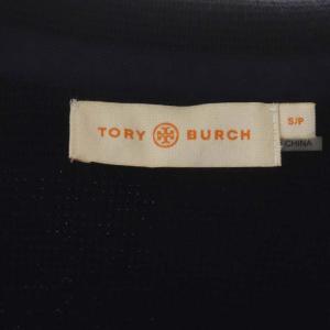 TORY BURCH ダブルニットジャケット フリル ウール混 S/P 濃紺 ネイビー
