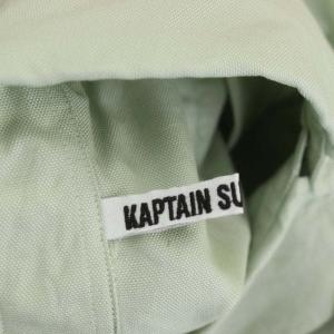KAPTAIN SUNSHINE 23SS Relaxed Polocollar Shirt ボタンダウンシャツ 長袖 コットン 36 緑 グリーン