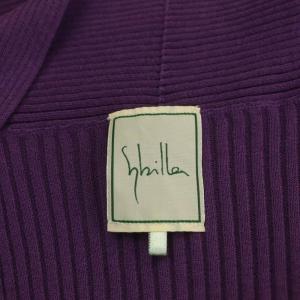 SYBILLA リブニットボレロカーディガン 長袖 M 紫 パープル
