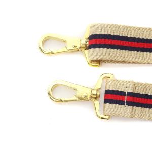 L'Appartement Border Belt バッグベルト ショルダーベルト ショルダーストラップ ストライプ ベージュ ゴールド