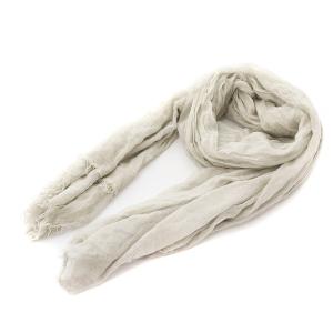 ストール 薄手 フリンジ グレー