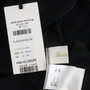 Grace Class 23AW ジップディテールワンピース 36 ブラック