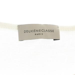 Deuxieme Classe オーリンダ ヘンリーTシャツ カットソー 長袖 ウール混 白 ホワイト