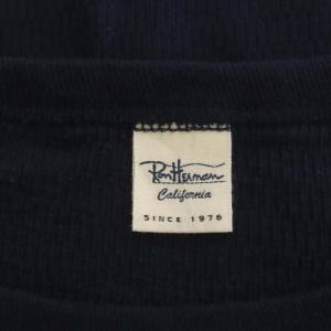 Ron Herman サーマルカットソー 長袖 クルーネック XS 紺 ネイビー