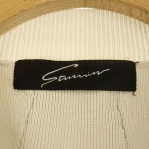 STUNNING LURE 23SS シャイニータンクトップ ニット カットソー ノースリーブ M ライトベージュ