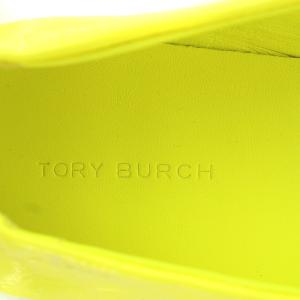 TORY BURCH バレエシューズ パテントレザー 8 25cm 黄 イエロー