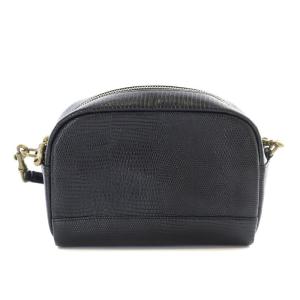 TOFF&LOADSTONE レヴュー・リザード ショルダーバッグ レザード型押し レザー 黒 ブラック 503847265