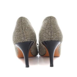 LANVIN en Bleu パンプス ハイヒール ラウンドトゥ リボン 24cm 茶 ブラウン