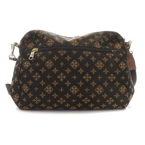 russet ショルダーバッグ ナイロン モノグラム 総柄 茶 ブラウン