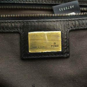 FENDI エトニコ トートバッグ レザー ブラック 8BN162