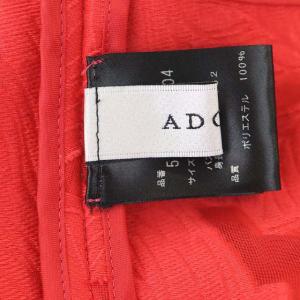ADORE 23SS シアーボタニカルジャガードブラウス ノースリーブ 38 赤 レッド