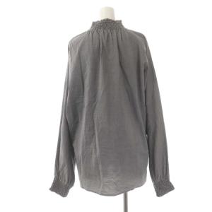 Graphpaper ダンガリーシャーリングTEE シャツ ブラウス 長袖 オーバーサイズ 0 ブラック