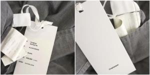 Graphpaper ダンガリーシャーリングTEE シャツ ブラウス 長袖 オーバーサイズ 0 ブラック