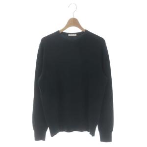 21AW クルーネック プルオーバー ニット セーター 長袖 深緑 ダークグリーン