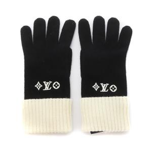 M77929 グローブ ニット モノグラム 刺繍 ノワール（2023/10/10買取