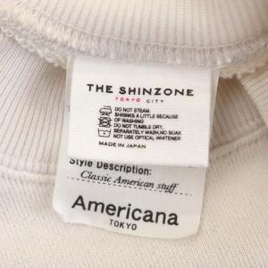 Shinzone × アメリカーナ AMERICANA COLLABORATION SWEAT スウェットプルオーバー トレーナー F オフホワイト
