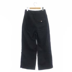 MHL. 23AW SOFT DENSE COTTON トラウザーズ パンツ 1 黒 ブラック