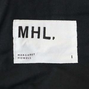 MHL. 23AW SOFT DENSE COTTON トラウザーズ パンツ 1 黒 ブラック