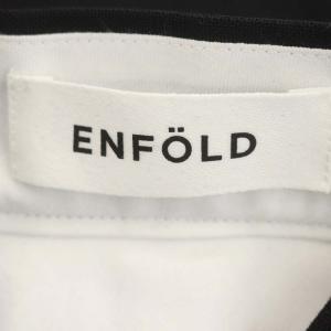ENFOLD 21AW サスペンダー付き パンツ ワイド 38 黒 ブラック