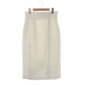 ADORE トリプルクロスハイウエストスカート タイト ロング 38 白 ホワイト