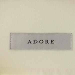 ADORE トリプルクロスハイウエストスカート タイト ロング 38 白 ホワイト