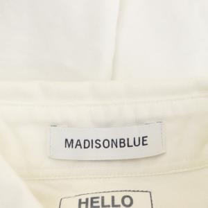 MADISONBLUE オックスフォードボタンダウンシャツ 長袖 01 S 白 ホワイト