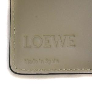 LOEWE リピート コンパクトジップ ウォレット 財布 二つ折り アナグラム ライトグレー