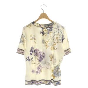 LEONARD ファッション FASHION フラワープリント ショートスリーブ トップス カットソー 半袖 総柄 マルチカラー