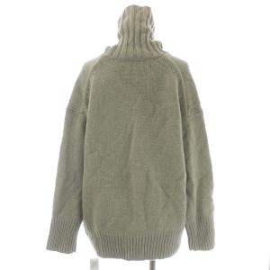 GALERIE VIE ファインウールハイネックプルオーバー ニット セーター 長袖 S カーキ
