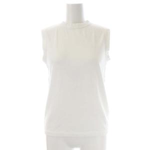 CREW NECK SLEEVELESS TEE カットソー ノースリーブ 0 白 ホワイト