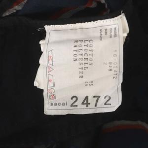 sacai 刺繍レース シャツワンピース 膝丈 七分袖 総柄 インナー付き