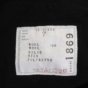 sacai ウール サイドフリルニット セーター チュニック丈 長袖 ボートネック 2 黒 紺 ブラック ネイビー