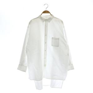 AMERICANA シャツ ボタンダウン 長袖 コットン 白 ホワイト