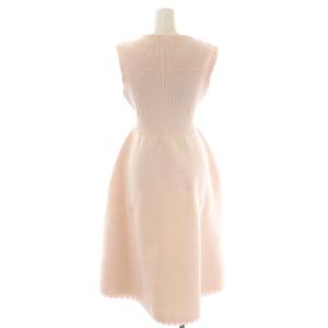 CELFORD 22SS 衿付きノースリーブホールガーメントワンピース ロング ミモレ丈 36 ライトピンク