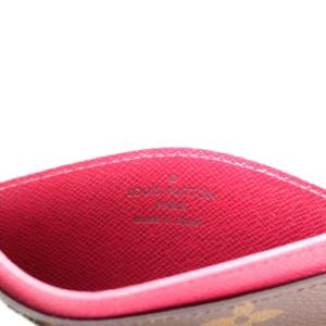 LOUIS VUITTON モノグラム ポルト カルト サーンプル カードケース フューシャ M60703 OH