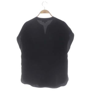 Theory 22SS Prime GGT Easy Popover ブラウス プルオーバー フレンチスリーブ S 黒 ブラック