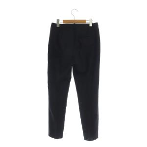 Theory 23SS Crisp Poly Treeca GB パンツ テーパード ジッパーフライ 0 黒 ブラック