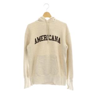 L'Appartement別注 22AW Logo Parka ロゴ パーカー スウェット プルオーバー 裏起毛 長袖 ライトベージュ