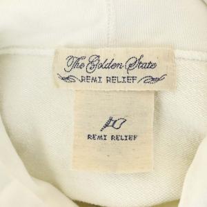 REMI RELIEF L'Appartement取り扱い 23SS CLEMSON42 フードパーカー スウェット プルオーバー プリント ヴィンテージ調