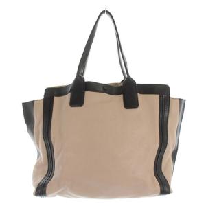 Chloe アリソン トートバッグ ハンドバッグ レザー べージュ 黒 ブラック