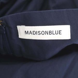 MADISONBLUE レイヤード ロングスカート ミモレ丈 フレア 01 S 紺 ネイビー