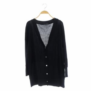 21SS クールフライス カーディガン オーバーサイズ 長袖 38 黒 ブラック