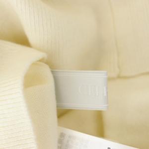 CELFORD レース刺繍ニットカーディガン 長袖 36 白 ホワイト