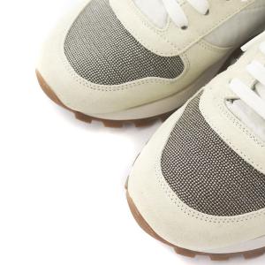 BRUNELLO CUCINELLI スニーカー プレシャストウ付き スエード ハイテクファブリック 25cm ホワイト