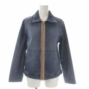 KENZO JEANS セットアップ 上下 デニムジャケット スカート タイト ロング ミモレ丈 38 青 マルチカラー ブルー